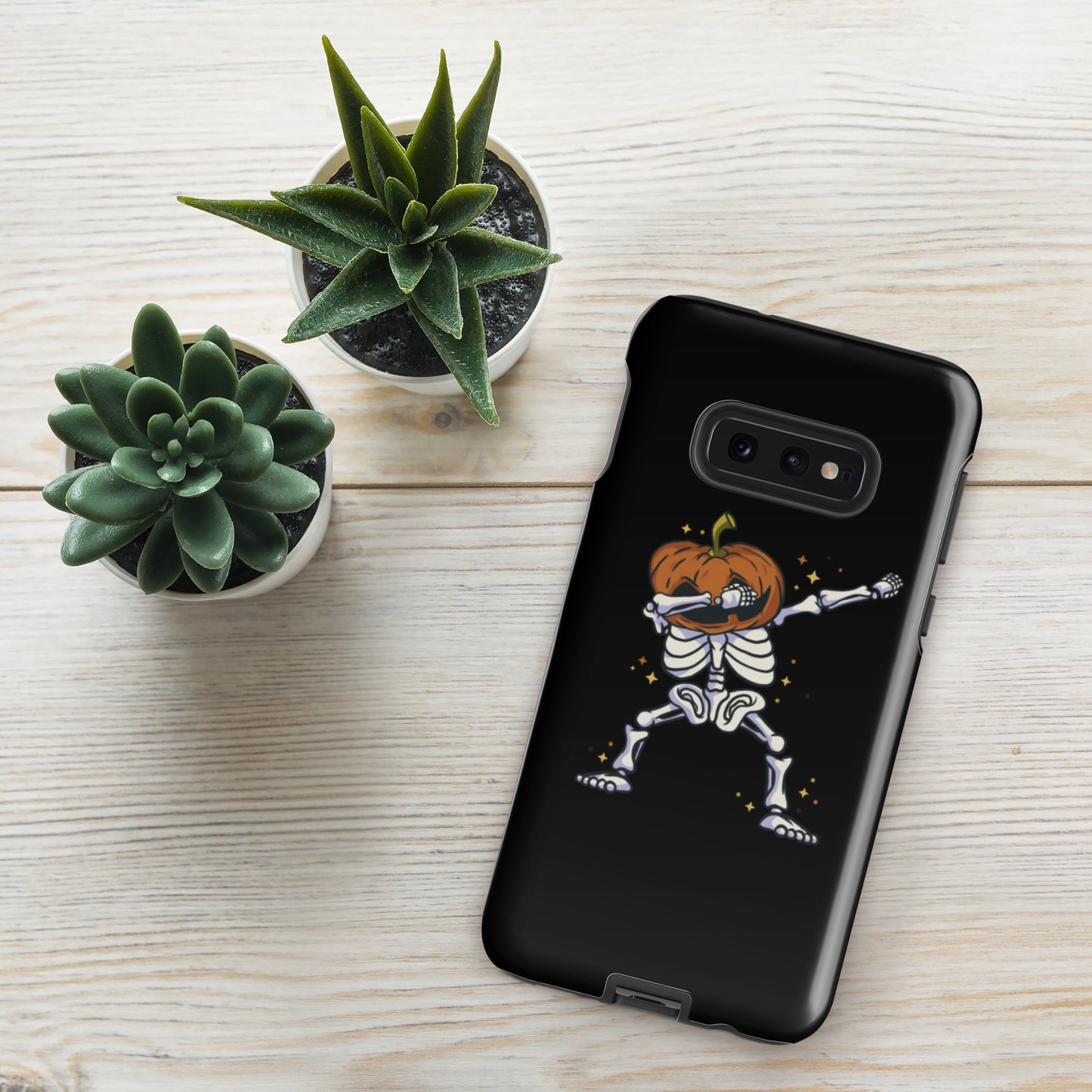 Pumpkin skeleton dab tough case for Samsung