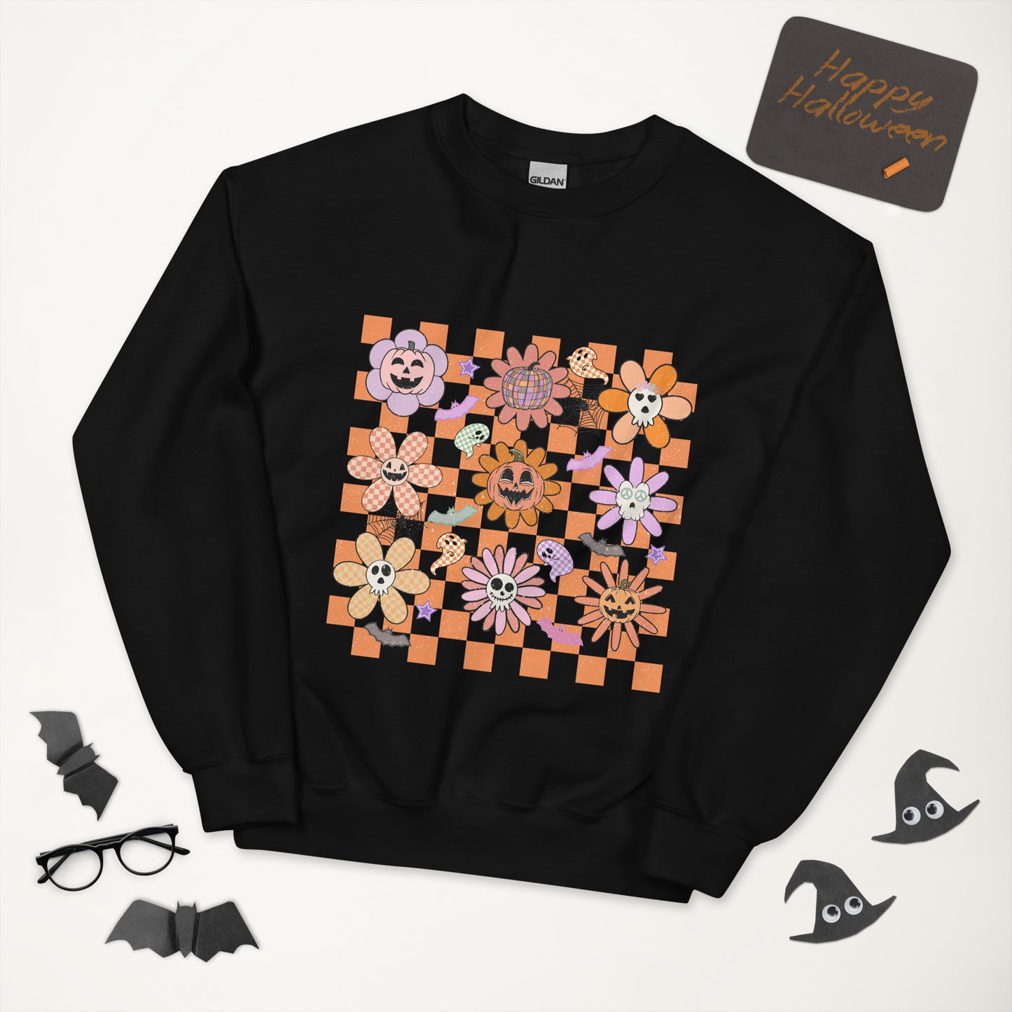 Halloween Grid Unisex Sweatshirt