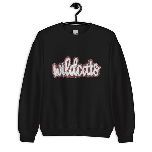 Wildcat lowercase sequin look Unisex Sweatshirt