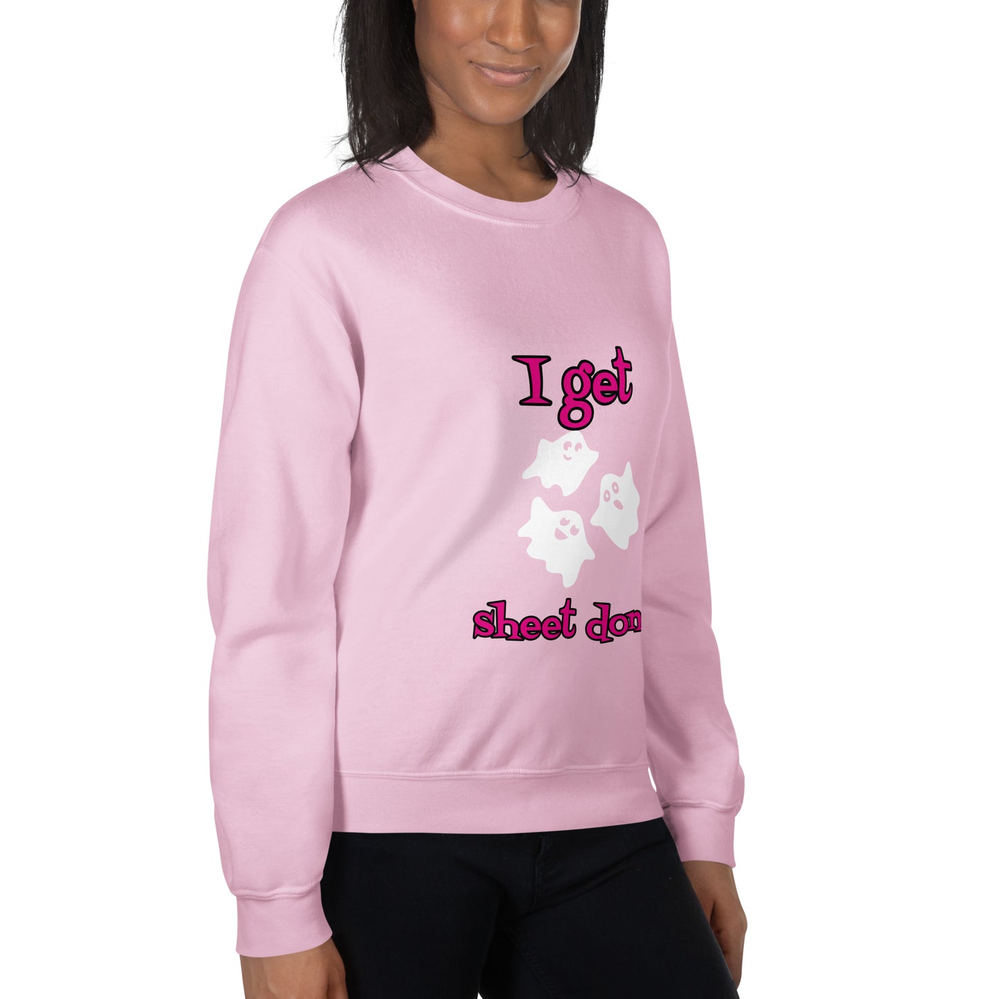 Pink Ghost Sheet Done Sweatshirt