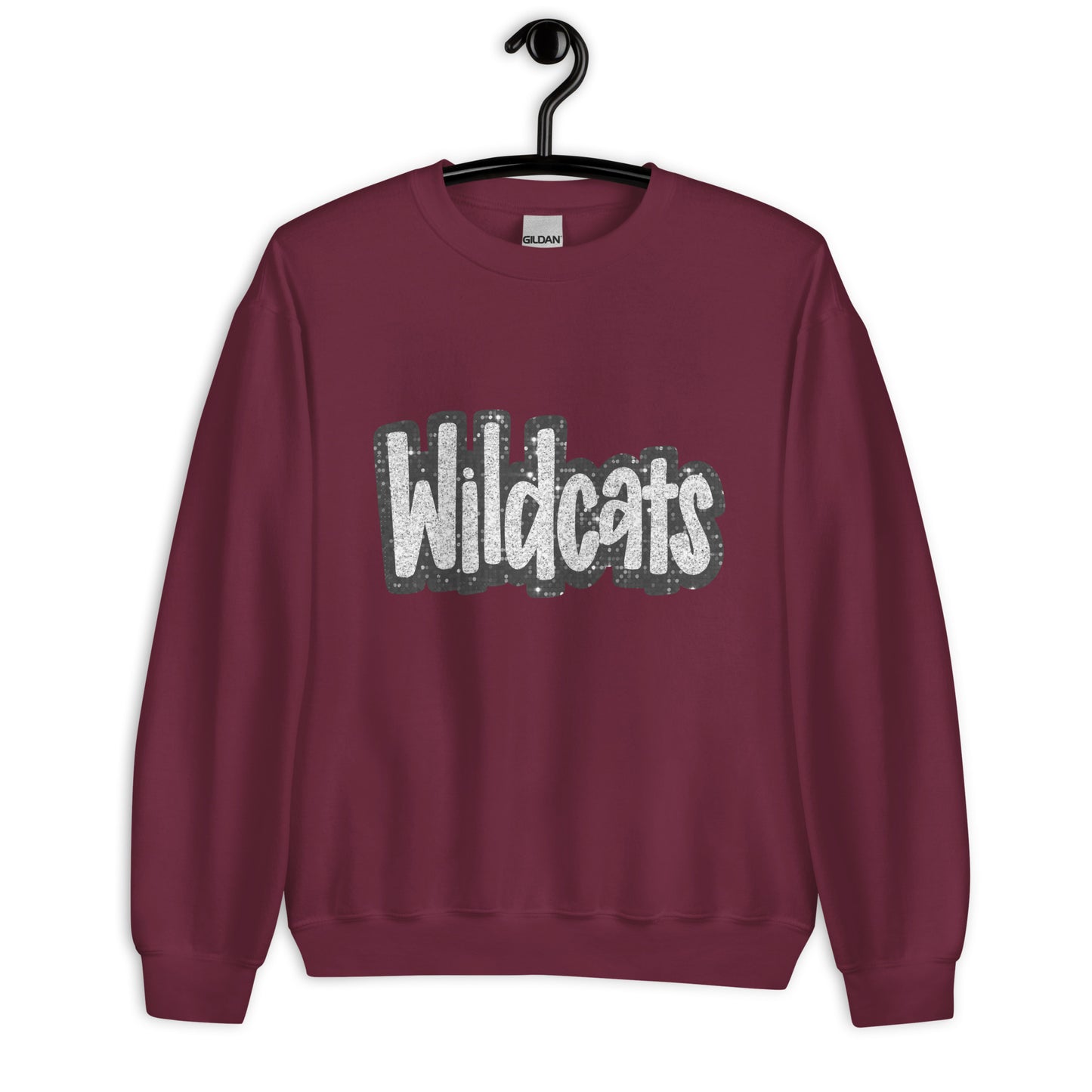 Wildcats Capital Sequin Look Unisex Sweatshirt