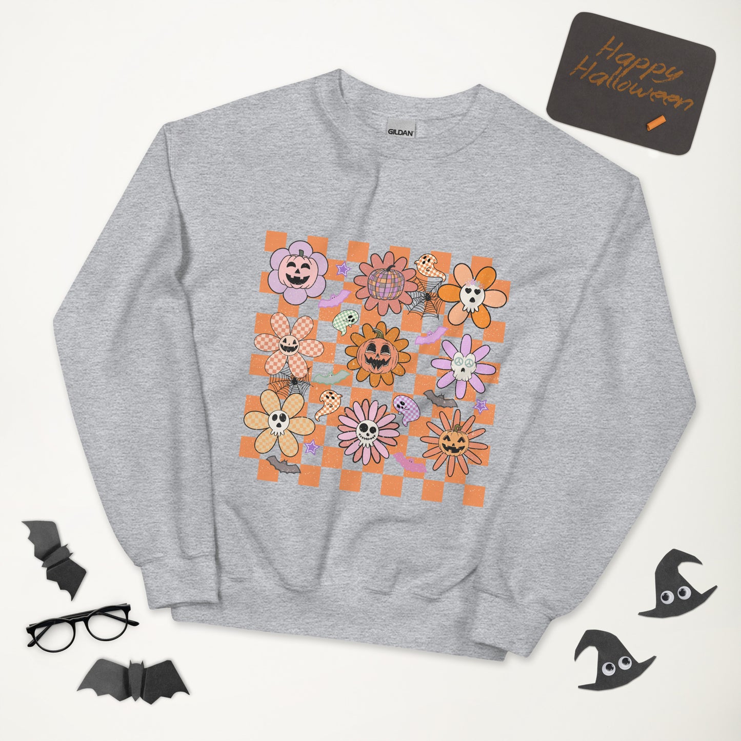 Halloween Grid Unisex Sweatshirt