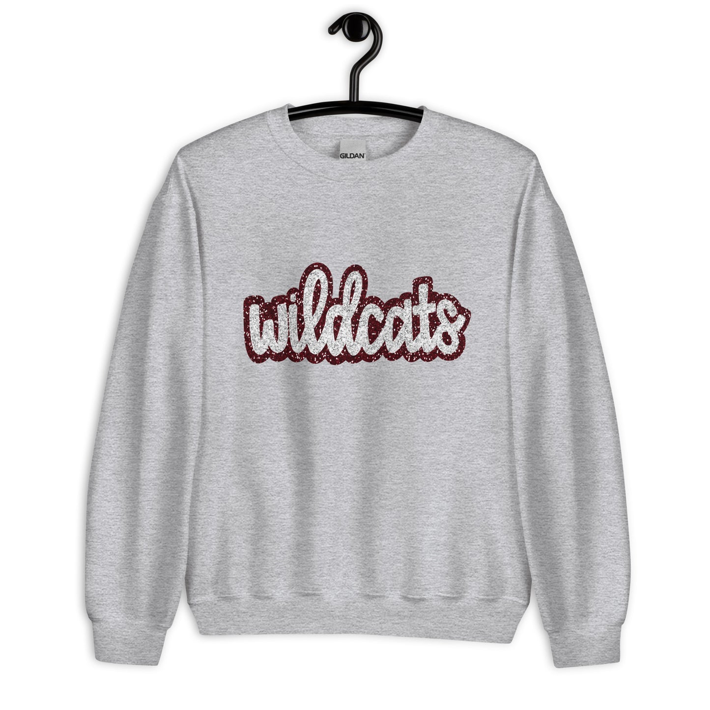 Wildcat lowercase sequin look Unisex Sweatshirt