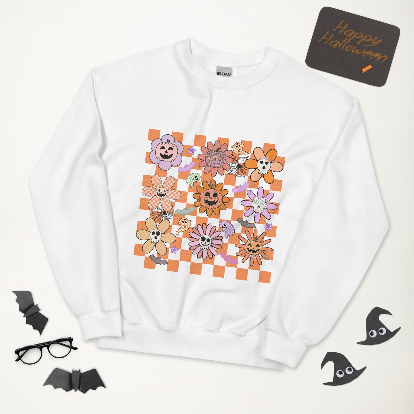 Halloween Grid Unisex Sweatshirt