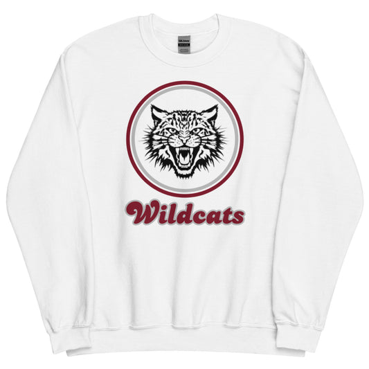 Retro Circle Wildcat Face Unisex Sweatshirt