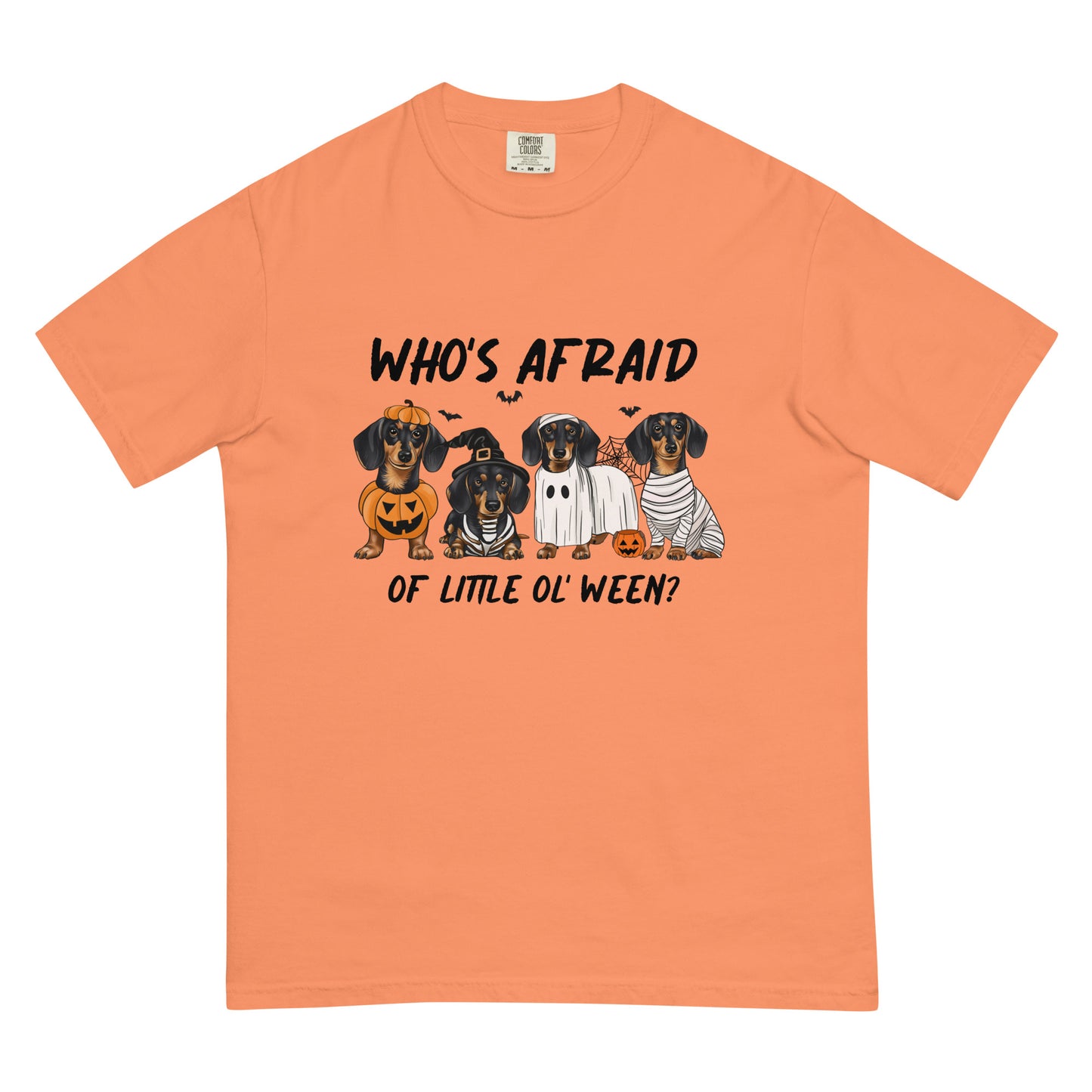 Who's Afraid Dog Comfort Colors Unisex garment-dyed heavyweight t-shirt