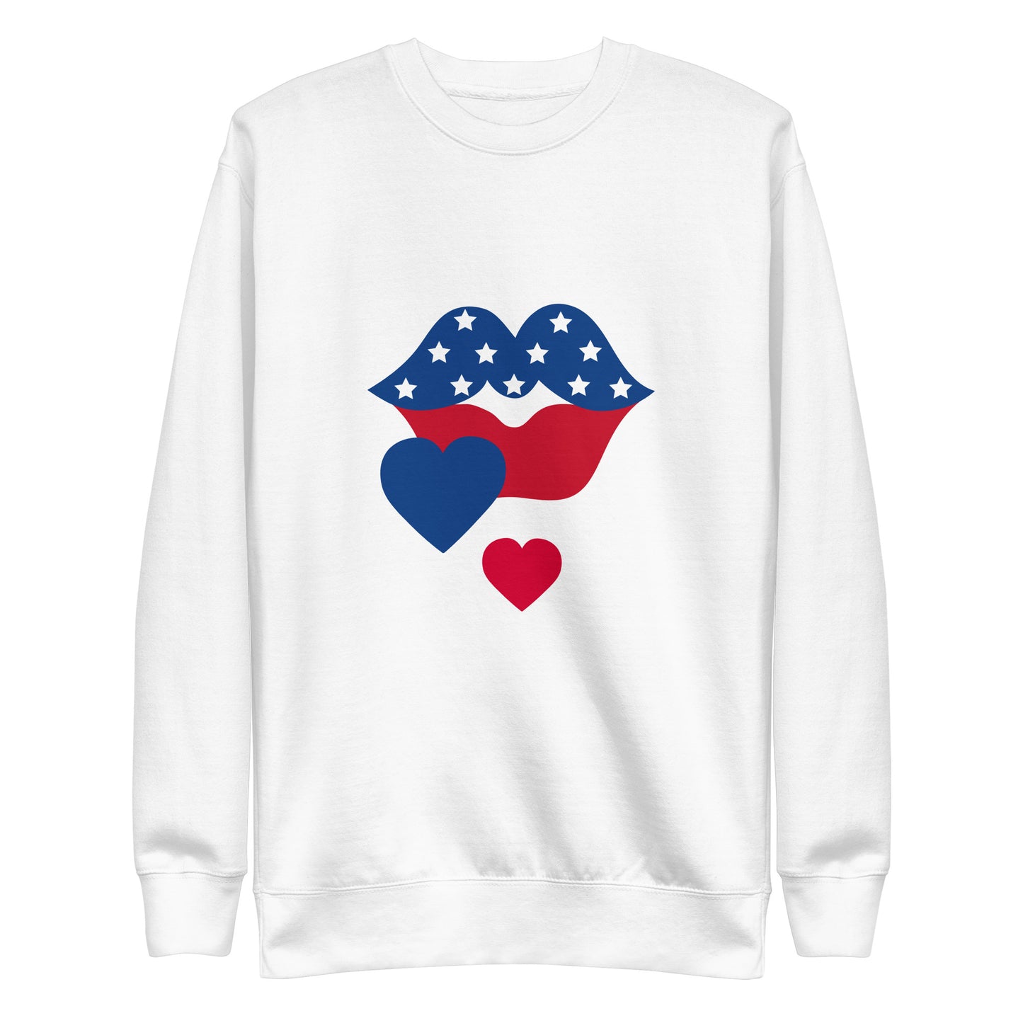 America Kiss Crew Neck Sweatshirt