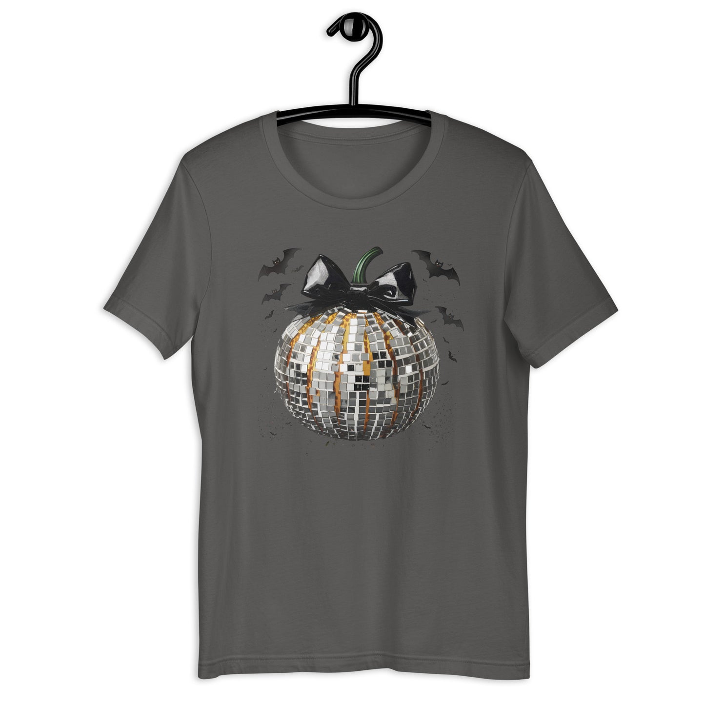 Black and Silver Disco Pumpkin Unisex t-shirt
