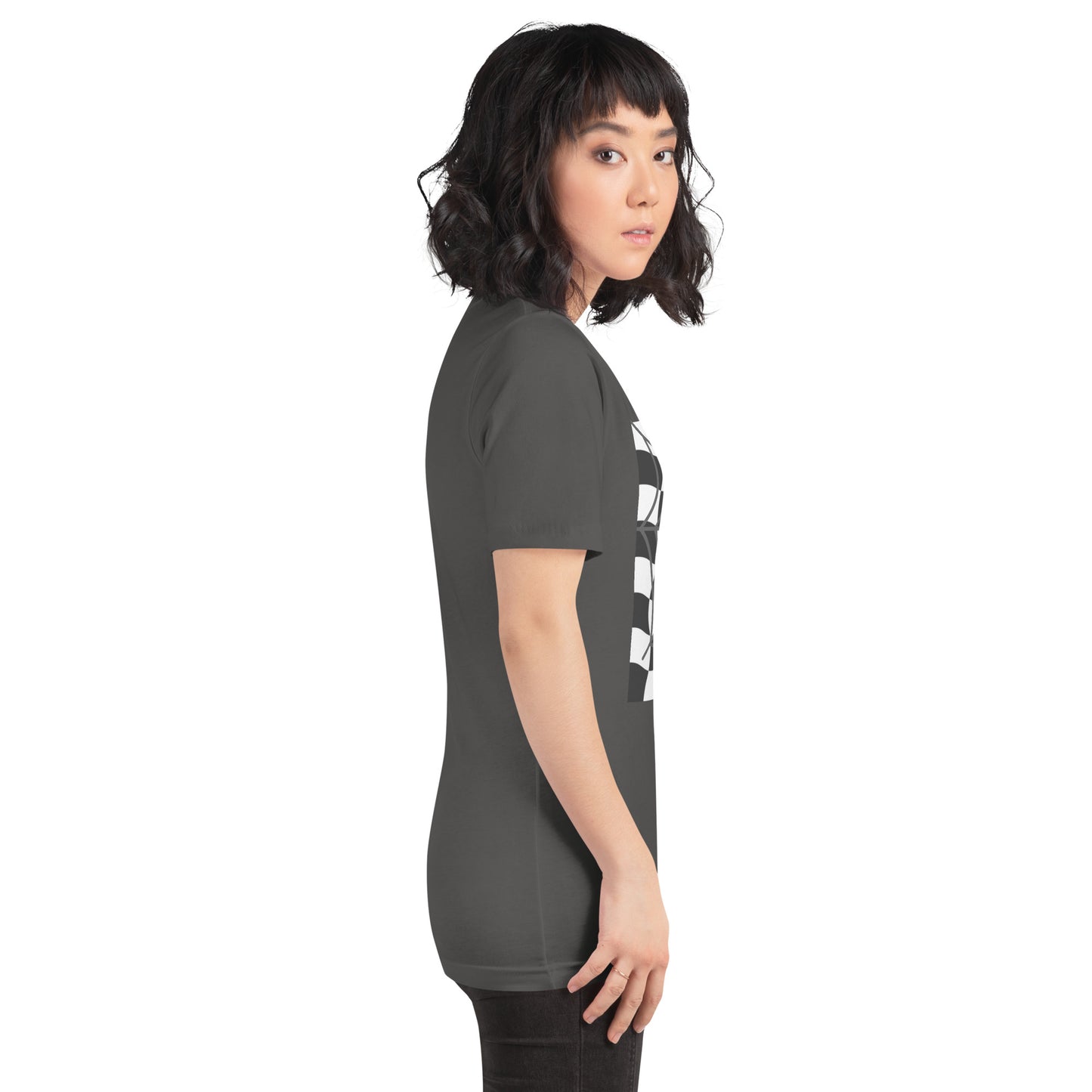 Wavy checker Happy Halloween T-shirt