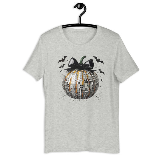 Black and Silver Disco Pumpkin Unisex t-shirt