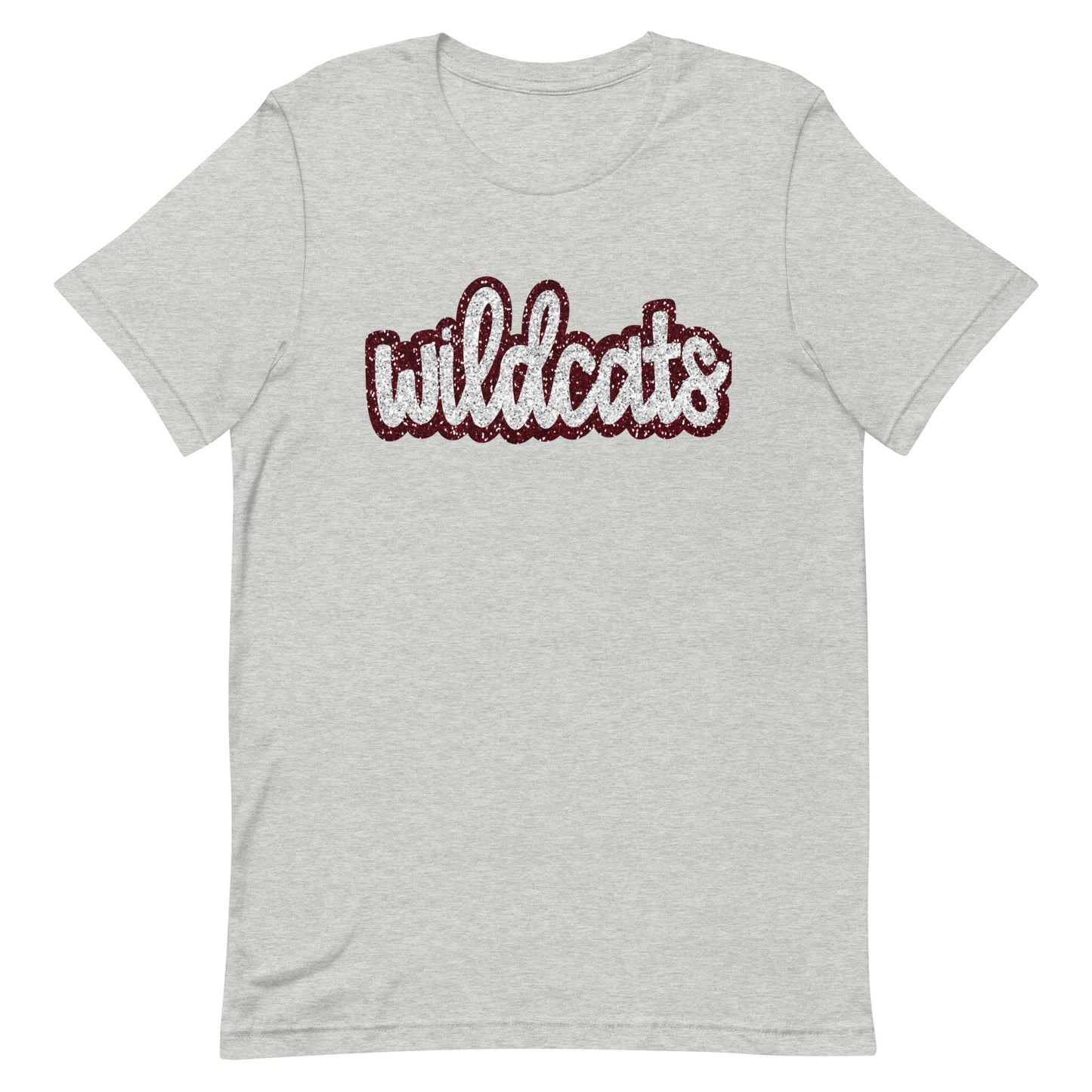 Wildcat Lowercase Sequin Look Unisex t-shirt