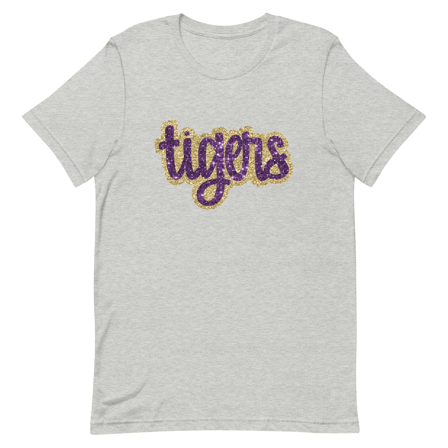 Tigers sequin look lowercase Unisex t-shirt