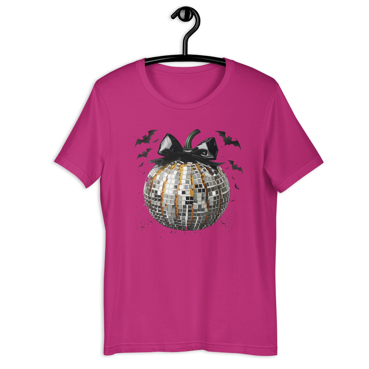 Black and Silver Disco Pumpkin Unisex t-shirt