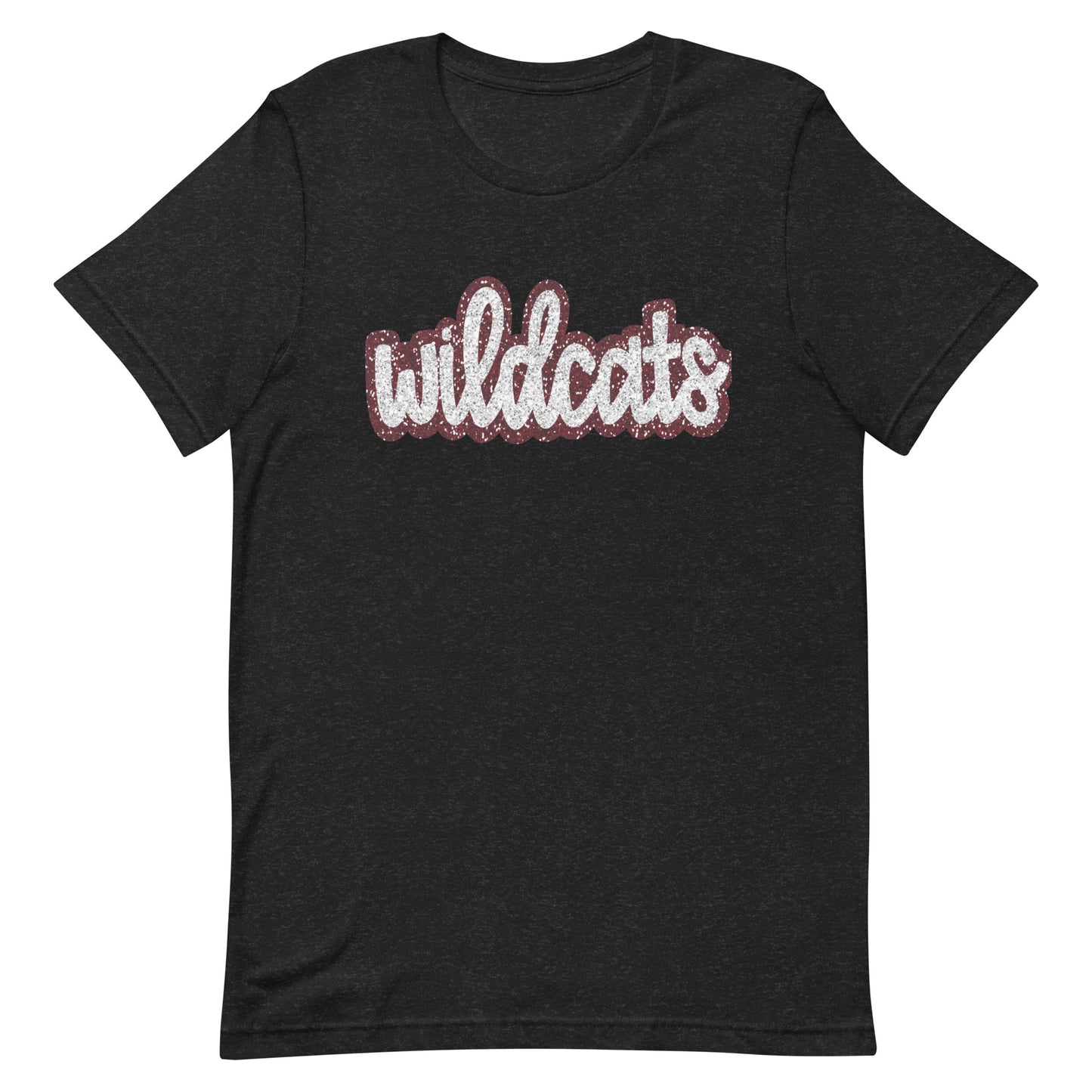 Wildcat Lowercase Sequin Look Unisex t-shirt