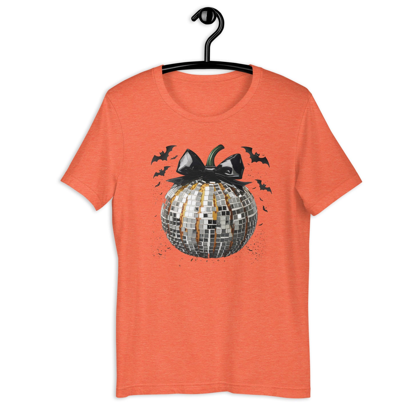 Black and Silver Disco Pumpkin Unisex t-shirt