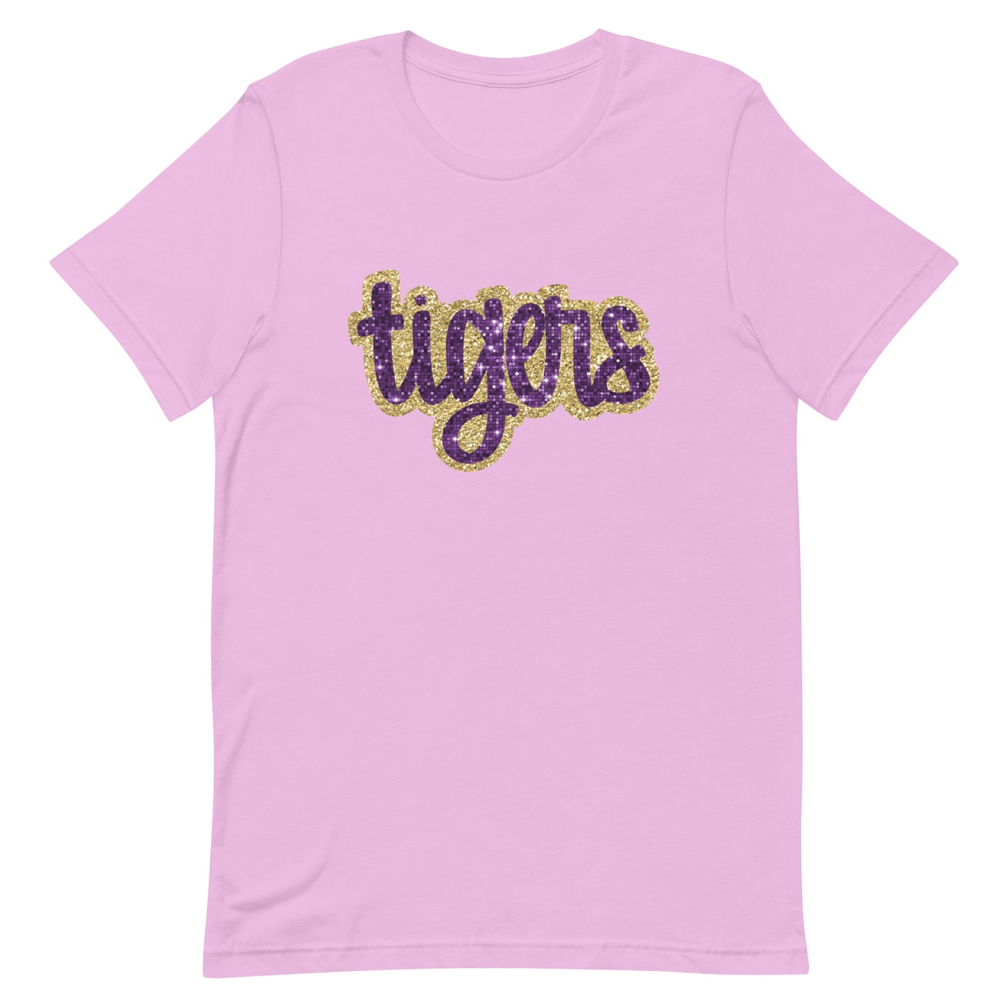 Tigers sequin look lowercase Unisex t-shirt