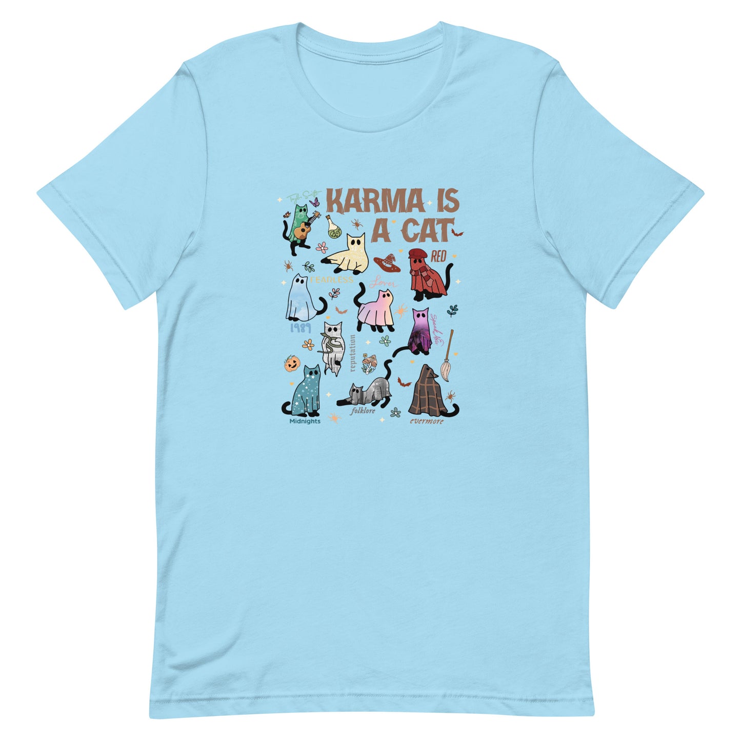 Karma is a Ghost Cat Unisex t-shirt