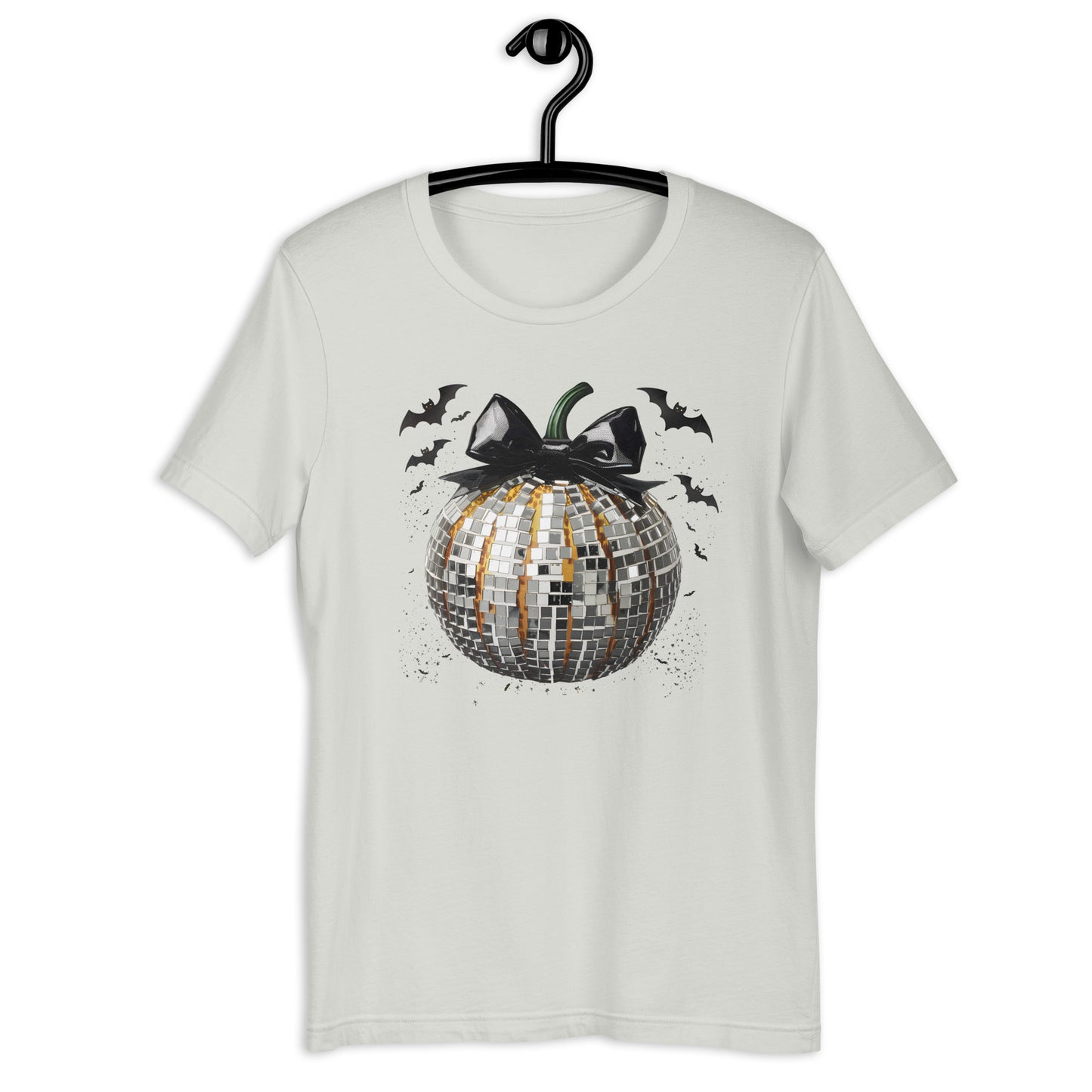 Black and Silver Disco Pumpkin Unisex t-shirt