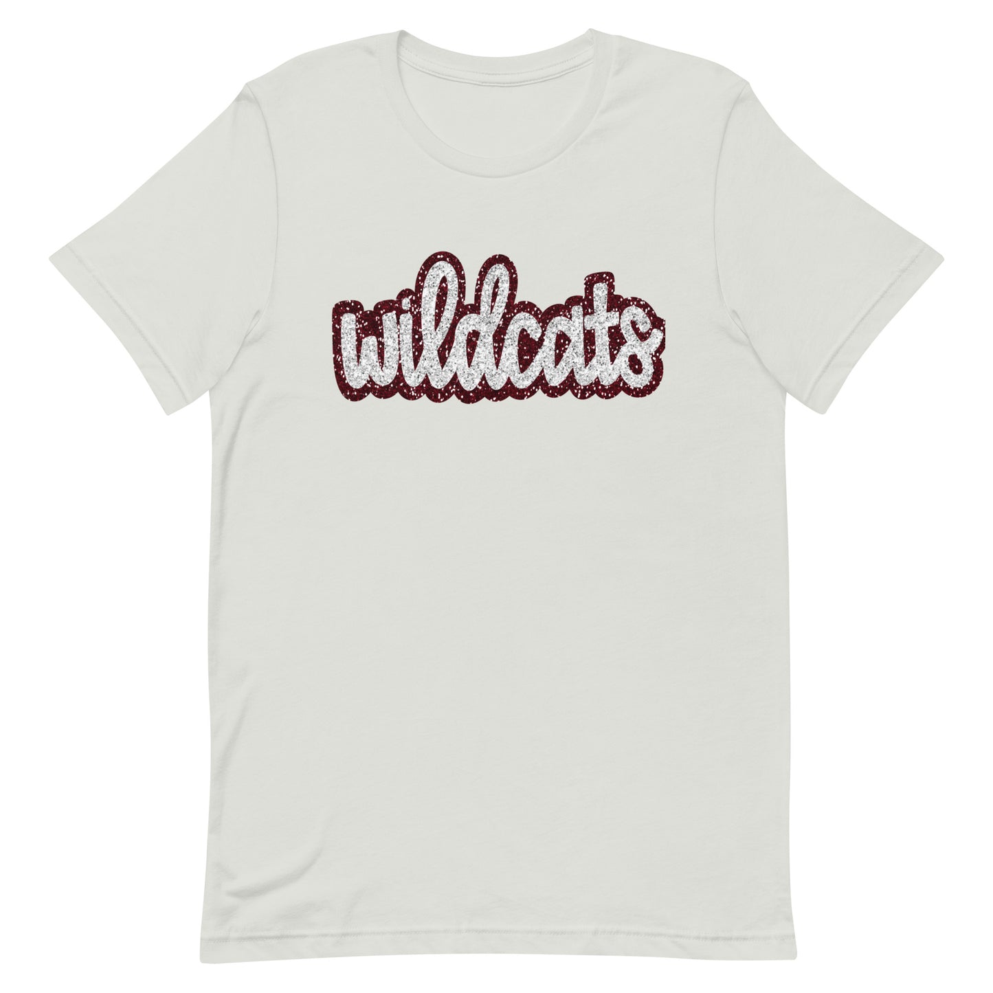 Wildcat Lowercase Sequin Look Unisex t-shirt