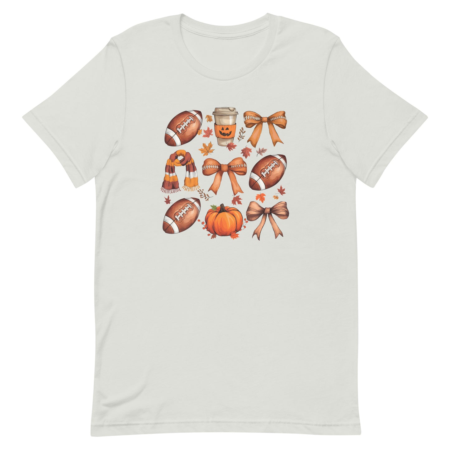 Football Bow Grid Unisex t-shirt