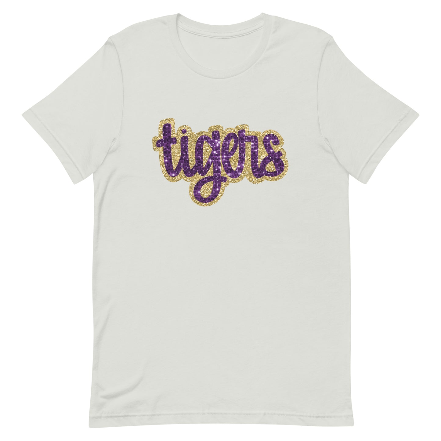 Tigers sequin look lowercase Unisex t-shirt