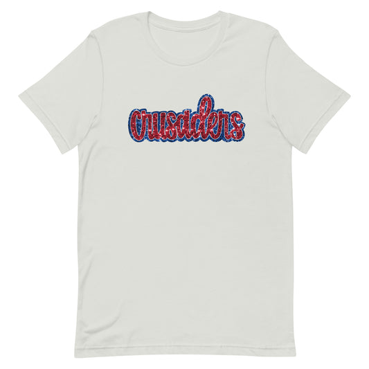 Crusaders faux sequin 1 Unisex t-shirt