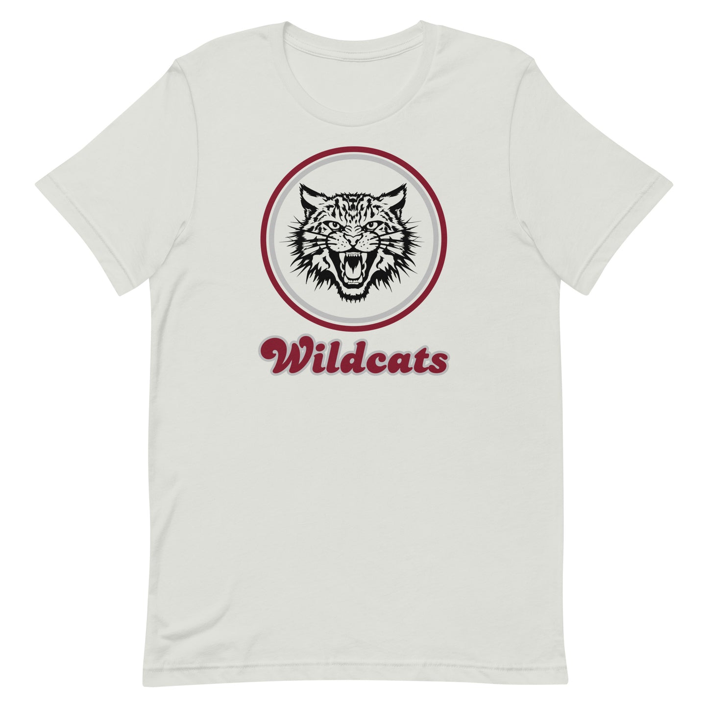 Retro Circle Wildcat Face Unisex t-shirt