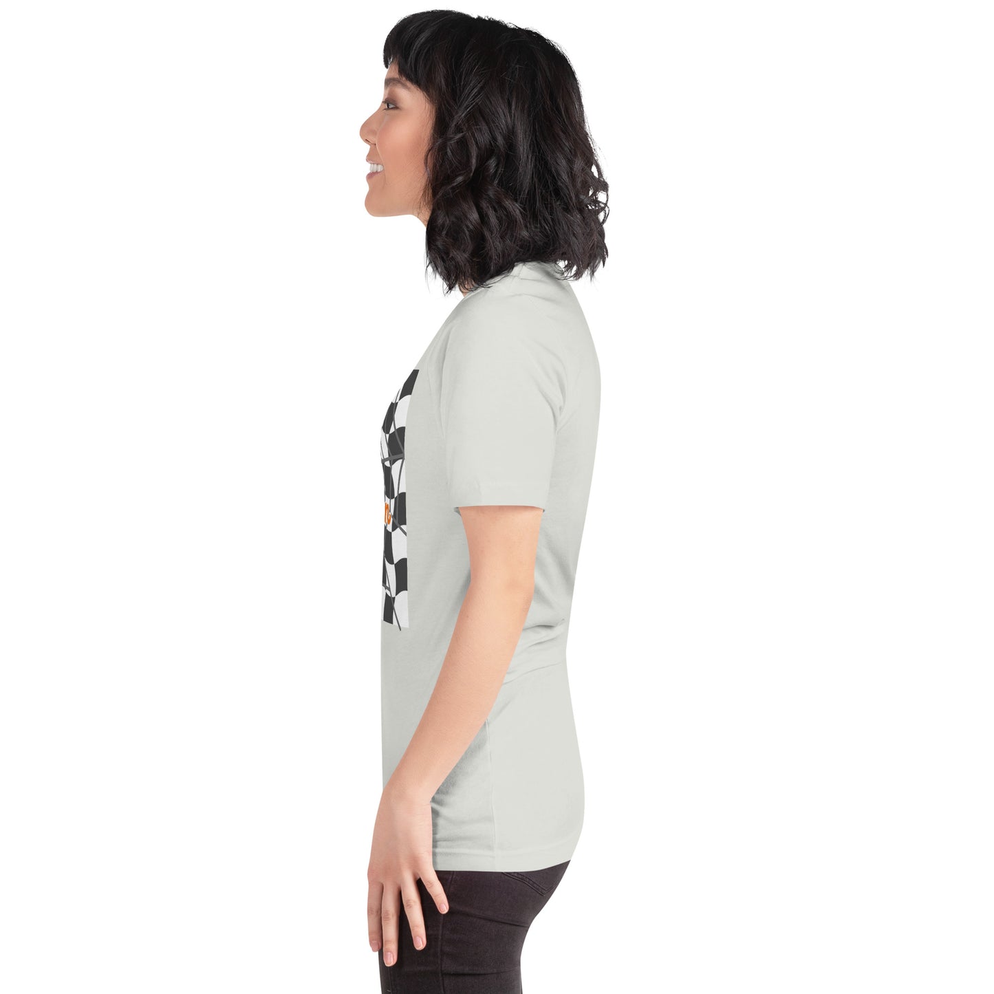 Wavy checker Happy Halloween T-shirt