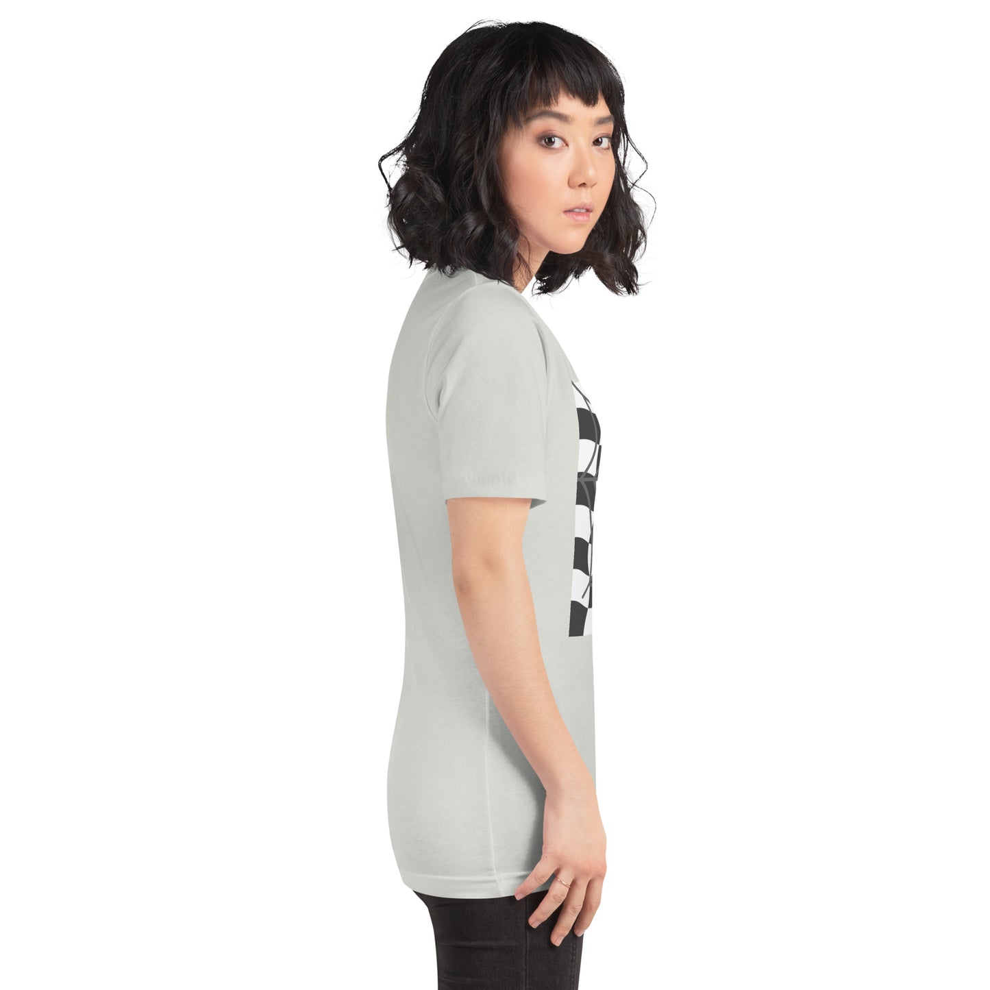 Wavy checker Happy Halloween T-shirt