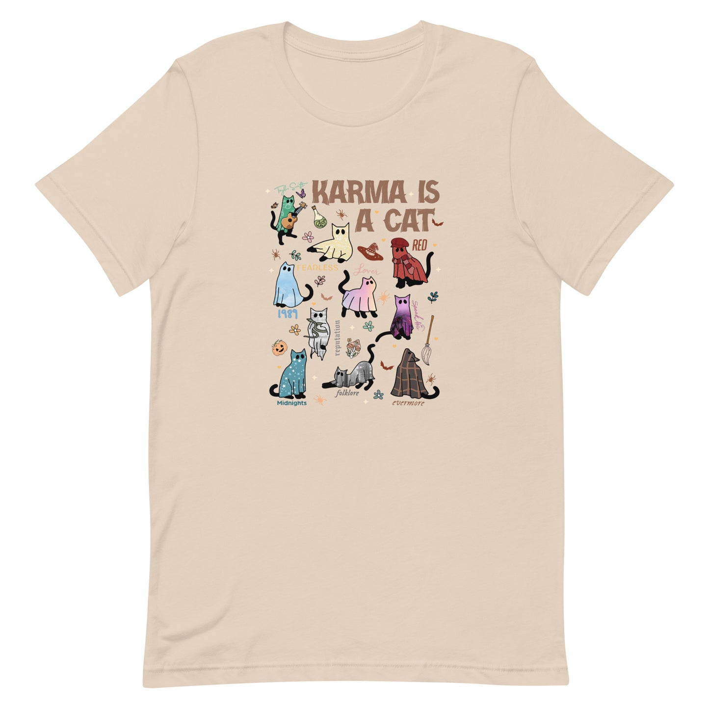 Karma is a Ghost Cat Unisex t-shirt