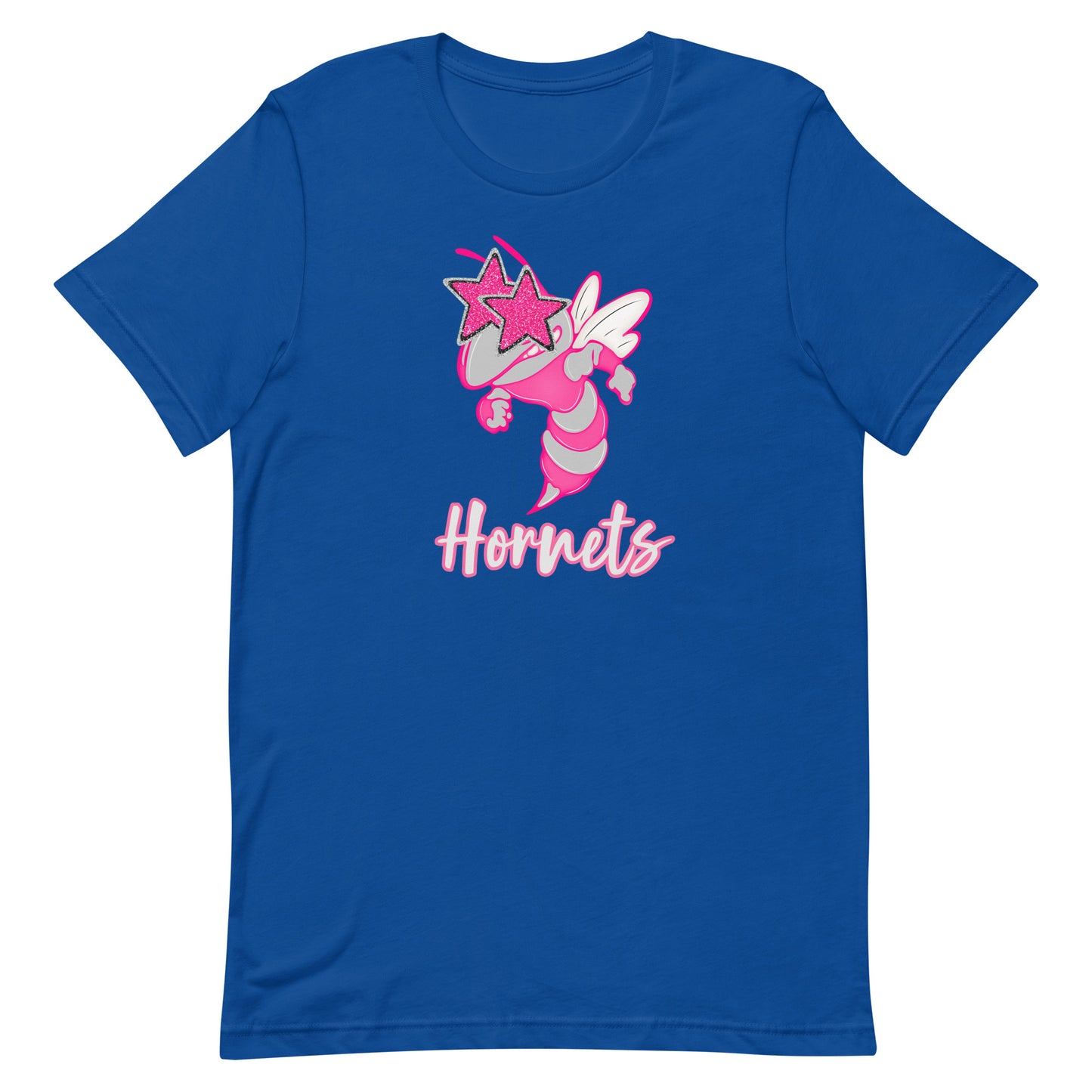 Royal Blue Pink Hornets Unisex t-shirt