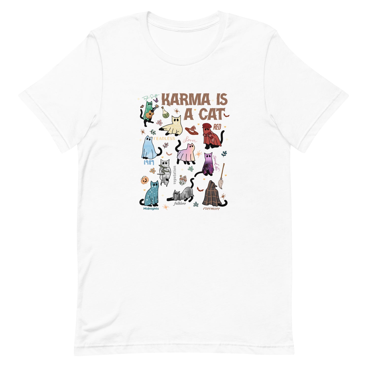 Karma is a Ghost Cat Unisex t-shirt