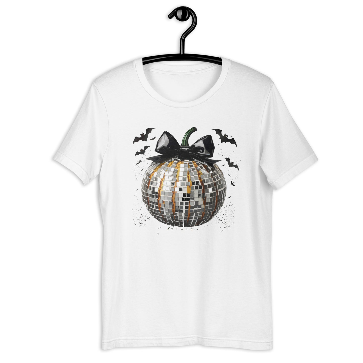 Black and Silver Disco Pumpkin Unisex t-shirt