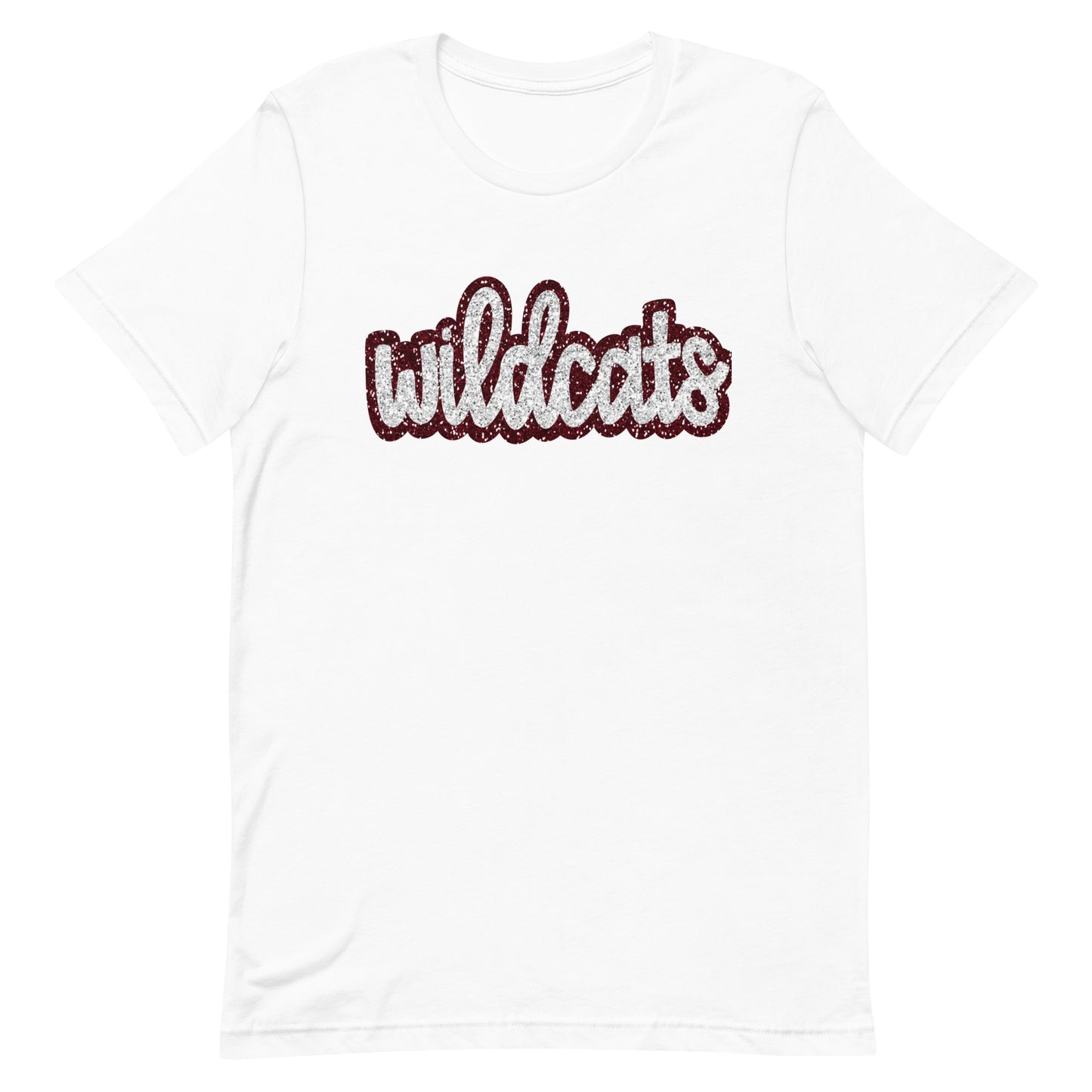 Wildcat Lowercase Sequin Look Unisex t-shirt