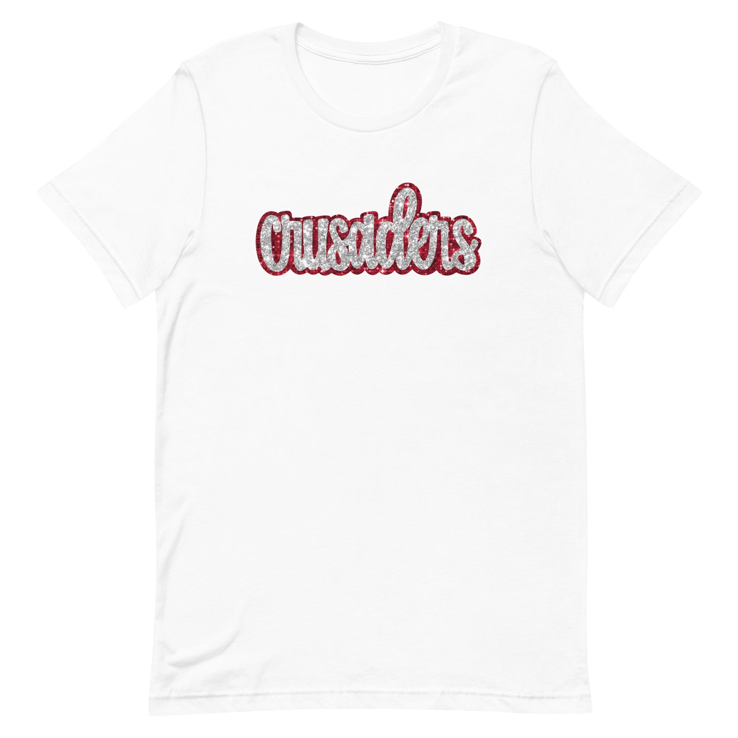 Crusaders Red/White faux sequin Unisex t-shirt