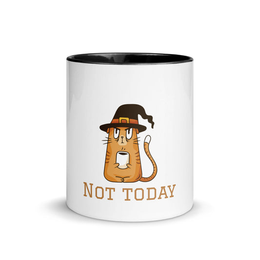 Cat Witch Mug with Color Inside