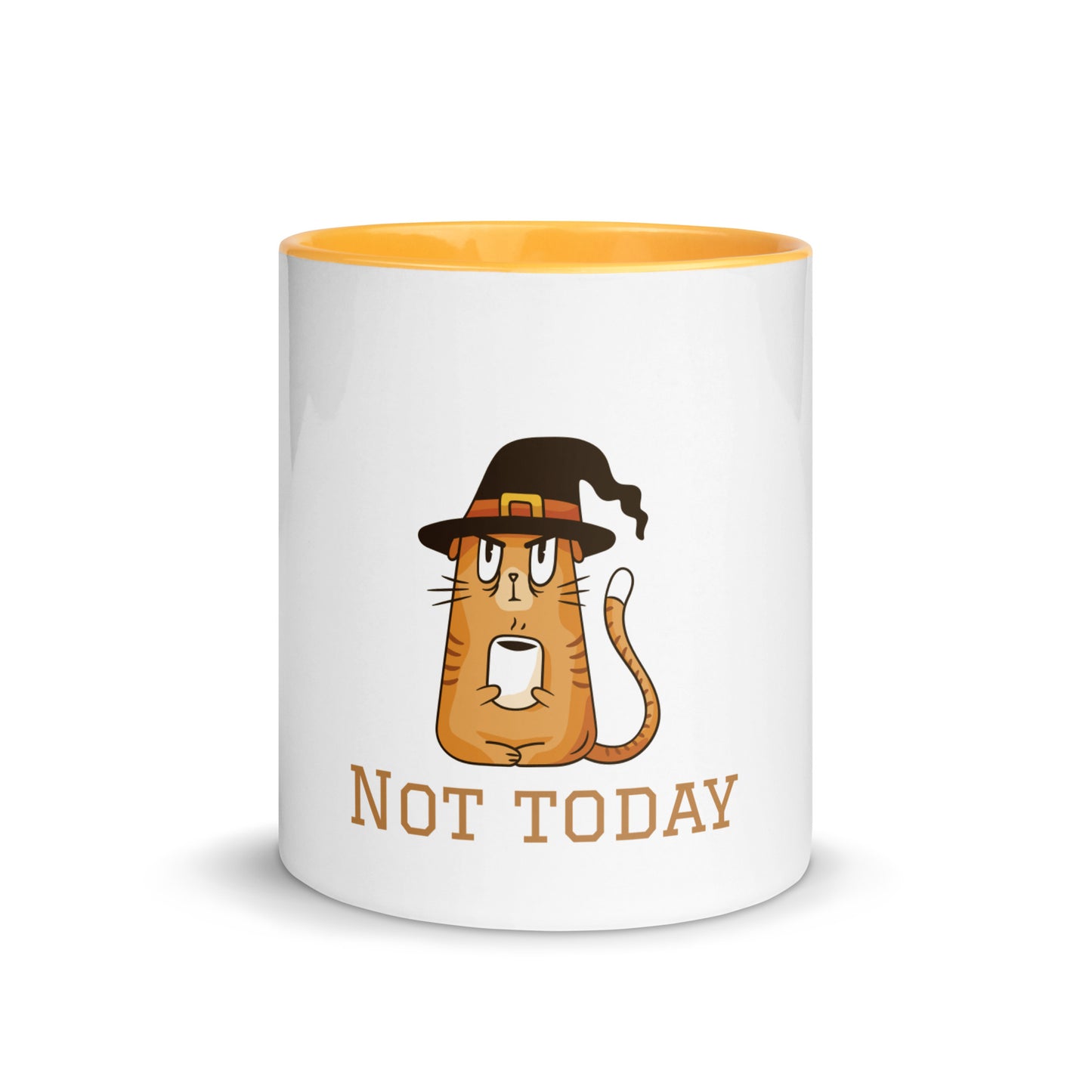 Cat Witch Mug with Color Inside