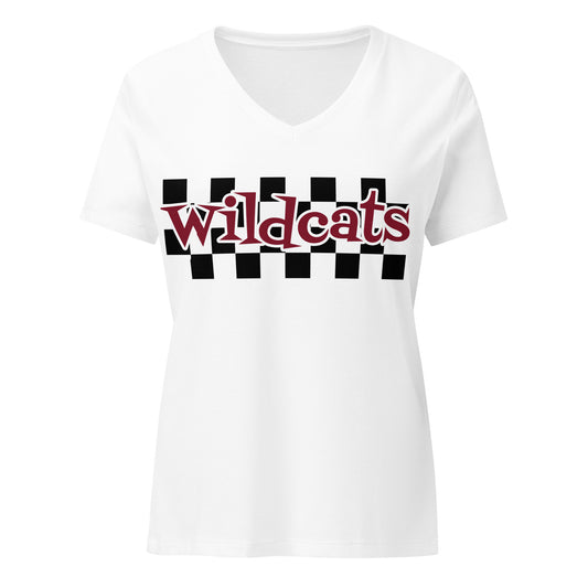 Wildcat checker v-neck